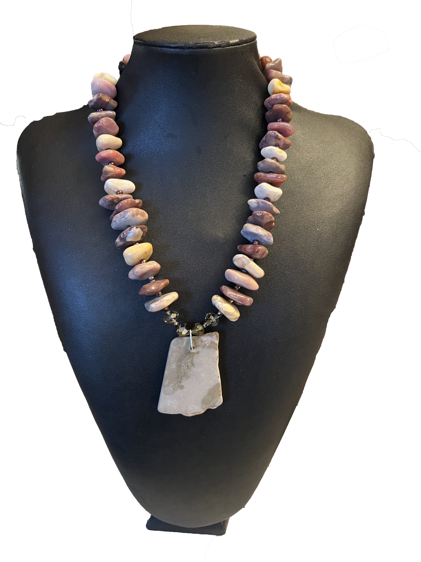 Grey Mookite Pendant