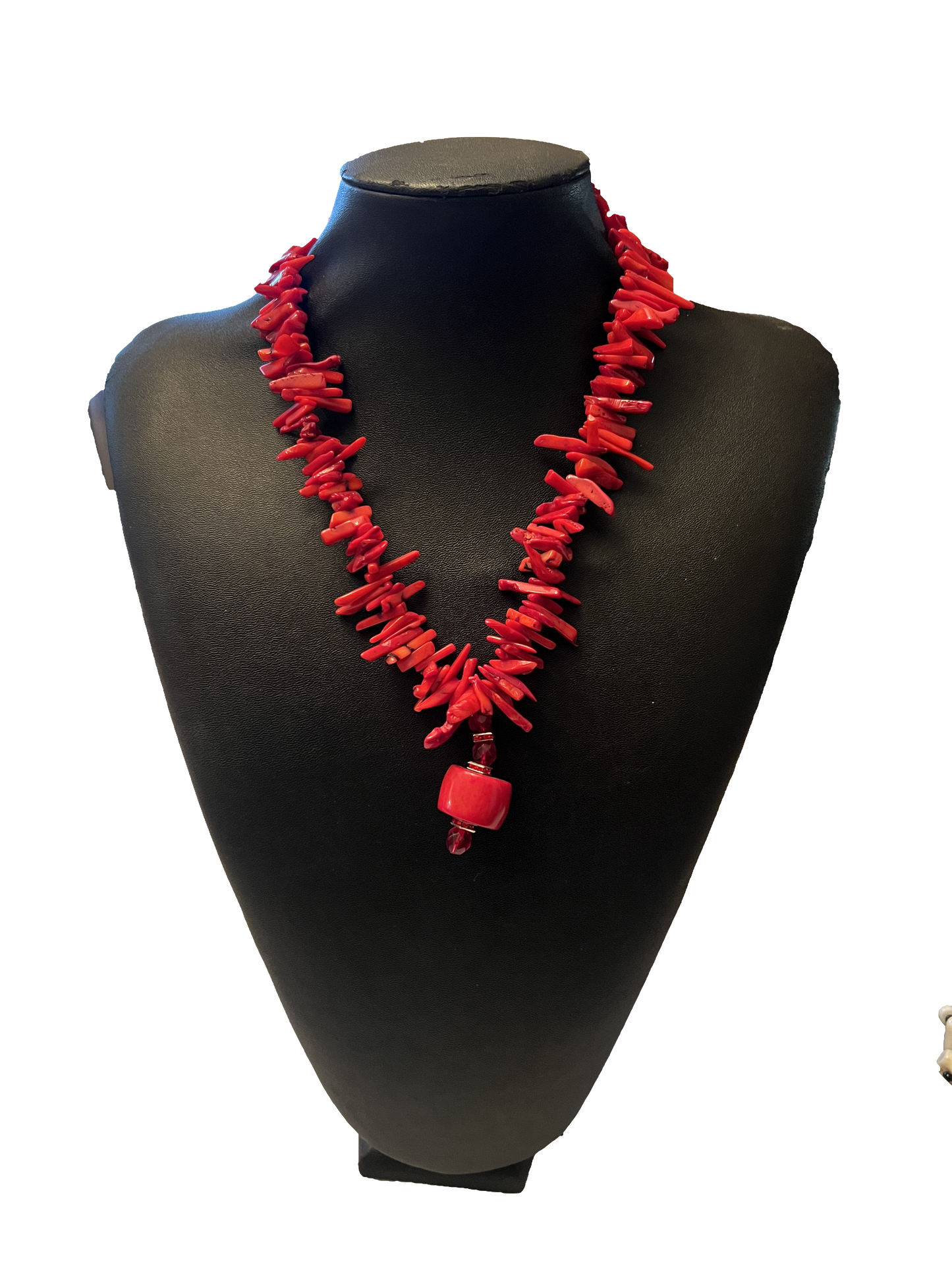 Red Coral Sticks Necklace