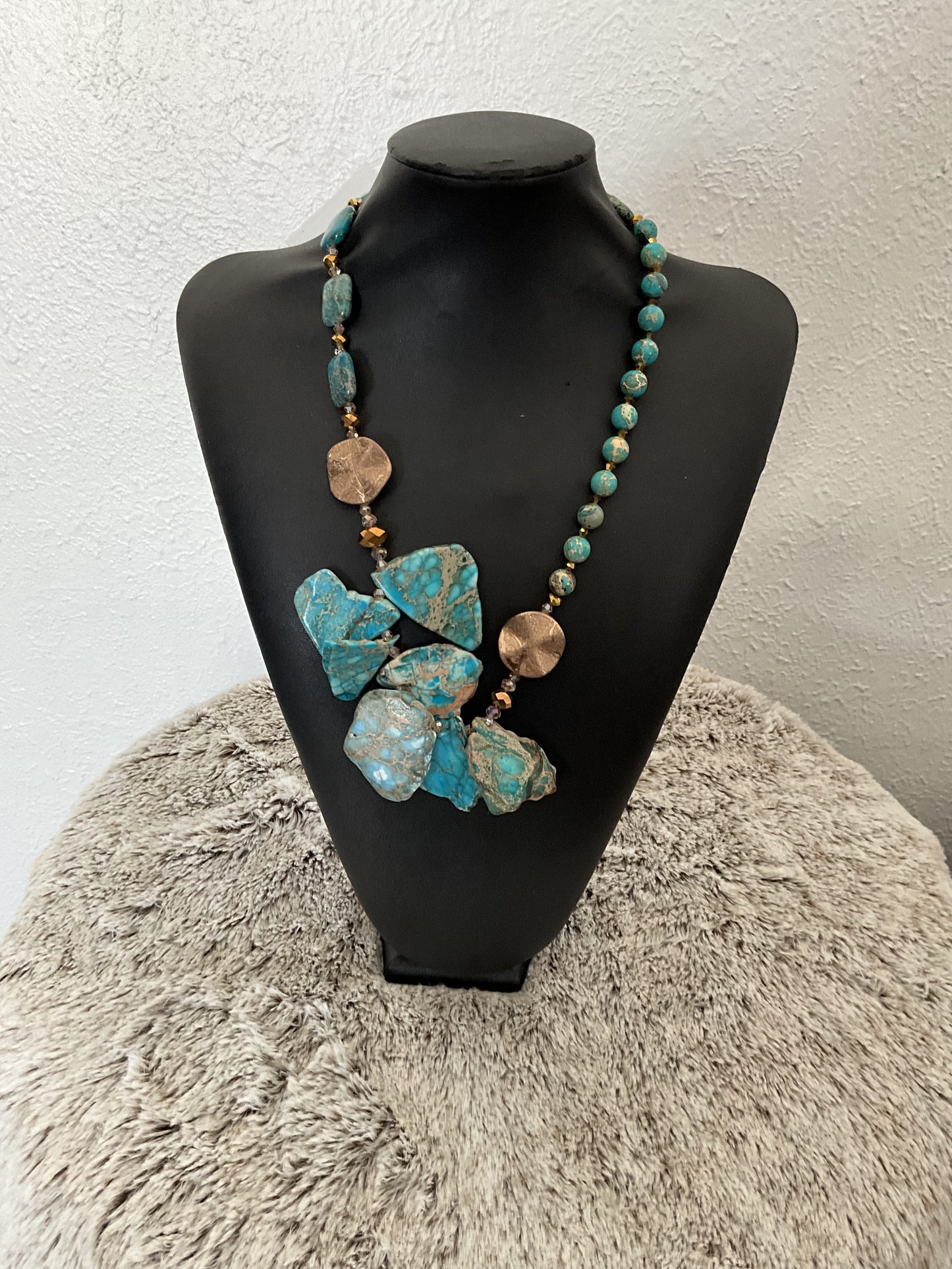 Blue Crystal Necklace