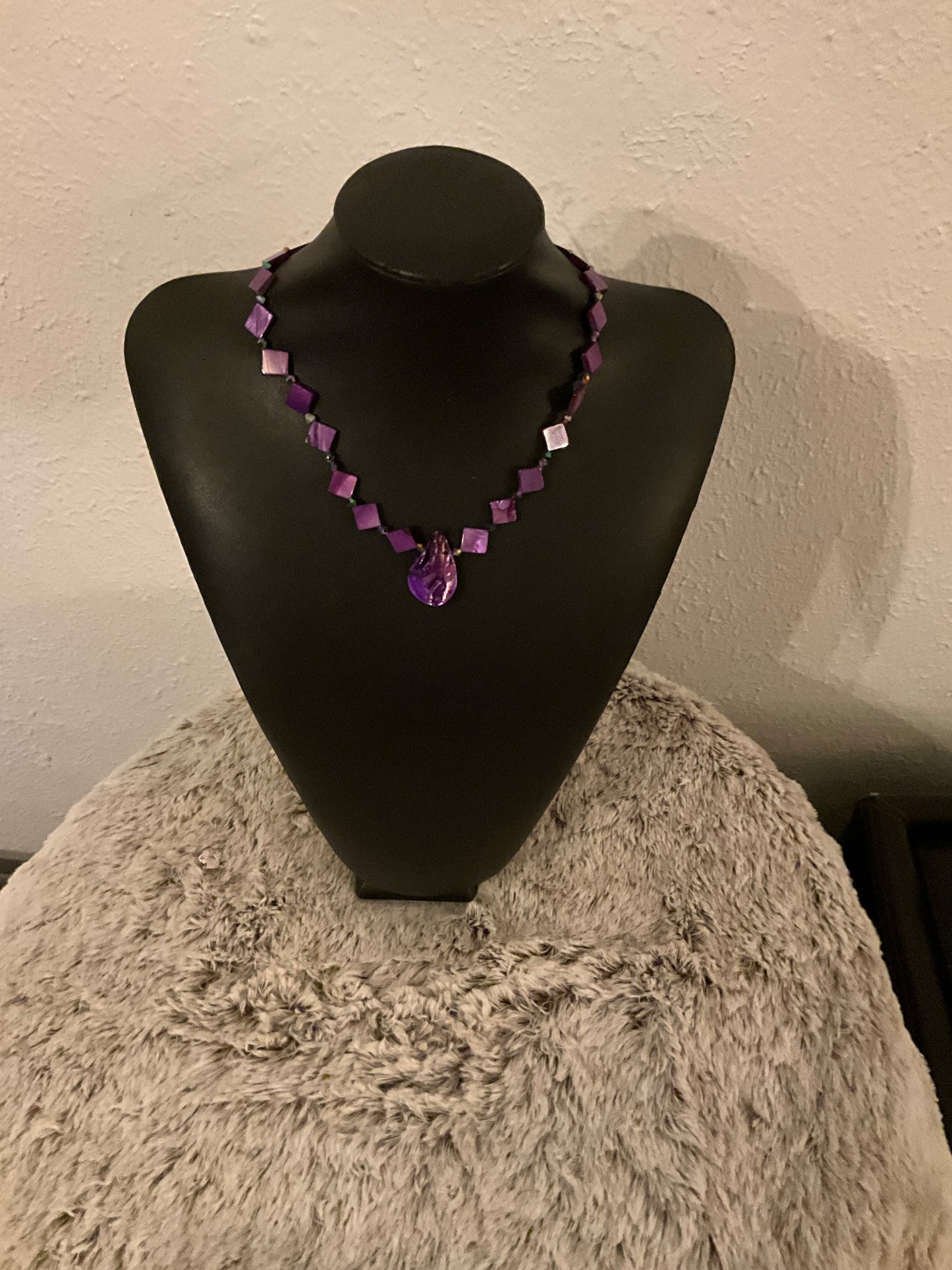 Purple Mother of Pearl Necklace