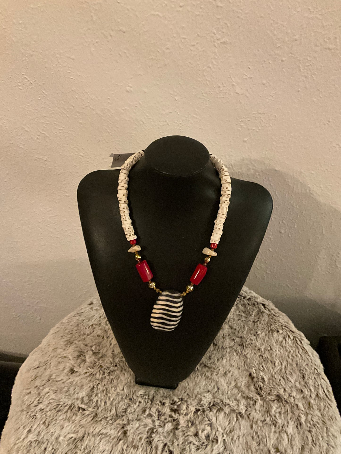 White Fishbone Necklace