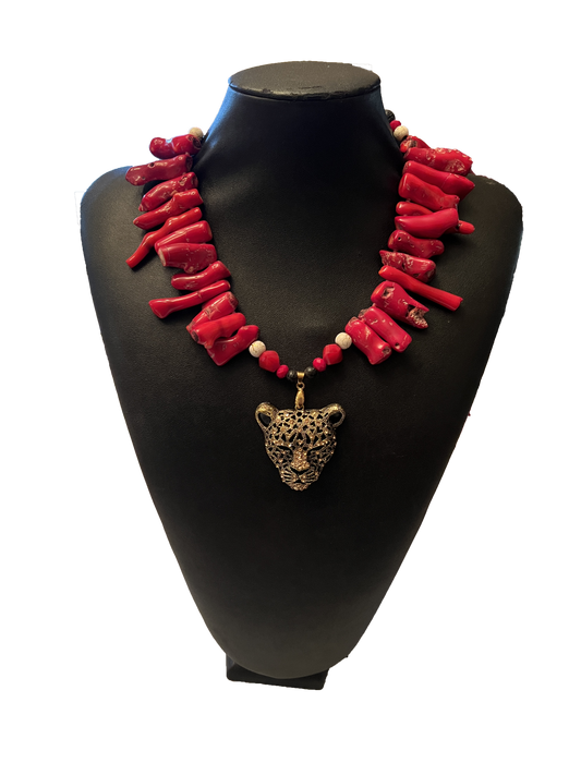 Crystal Jaguar Pendant