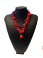 Red Coral Sticks Necklace