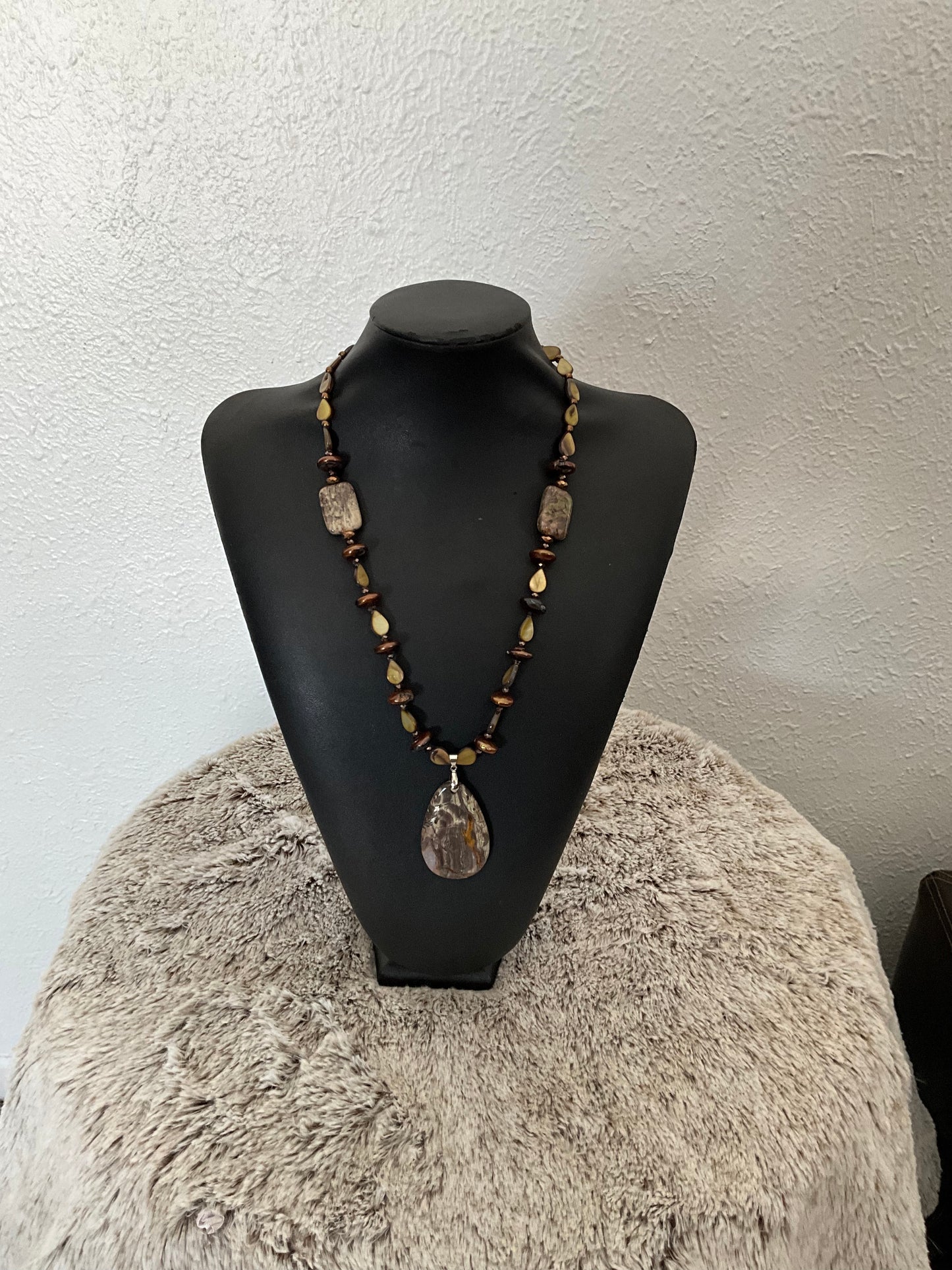 Brown Crystal Necklace