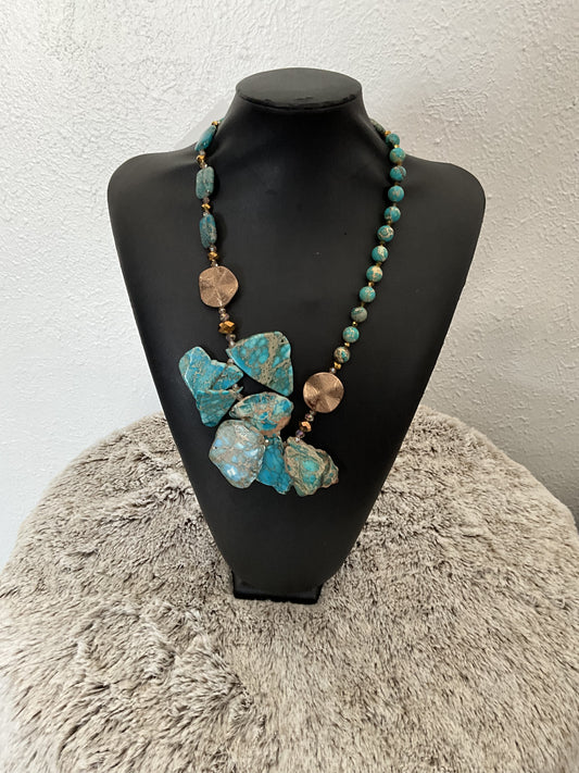 Blue Crystal Necklace