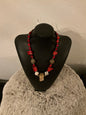 Red & Tan Coral Necklace