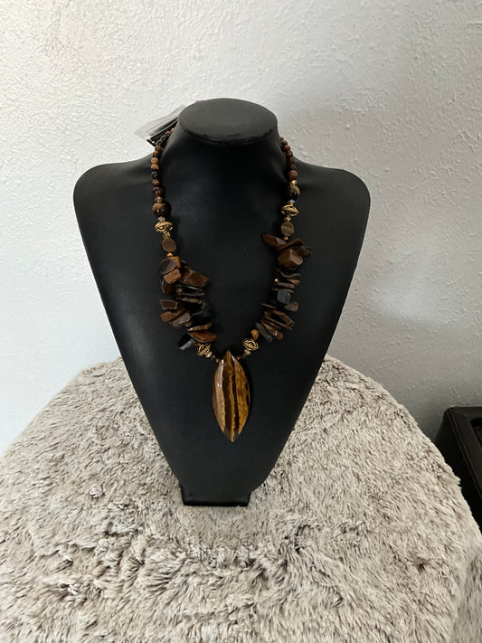 Brown Tiger Eye Necklace