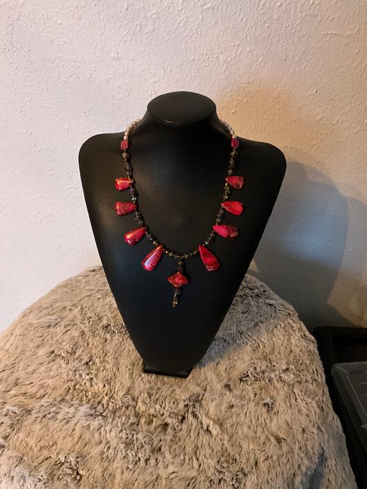 Pink Imperial Jasper Necklace