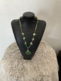 Green Agate, Crystal Necklace