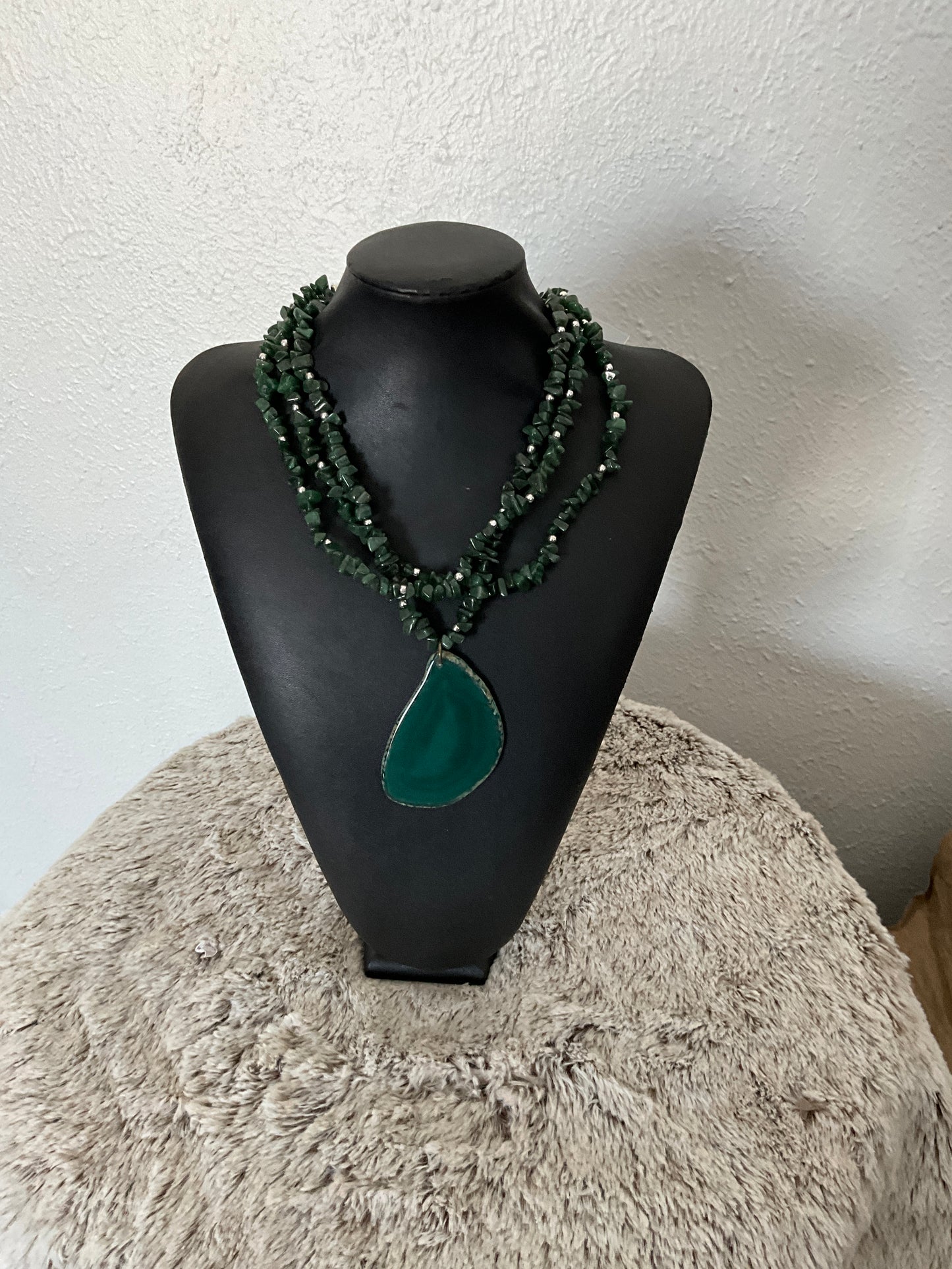 Green Hematite Jasper Necklace