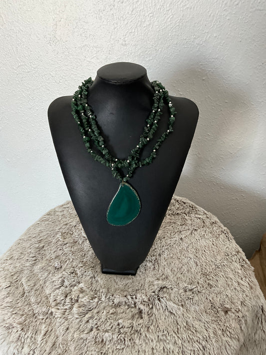 Green Hematite Jasper Necklace