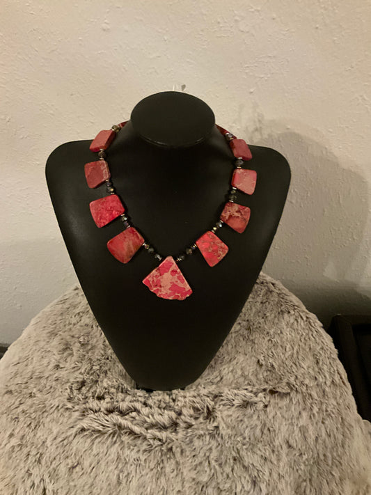 Pink Seal Sediment Necklace