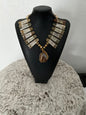 Tan Crystal Buffalo Bone Necklace