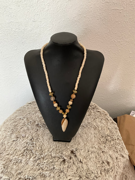 Tan & Brown Picture Jasper Necklace