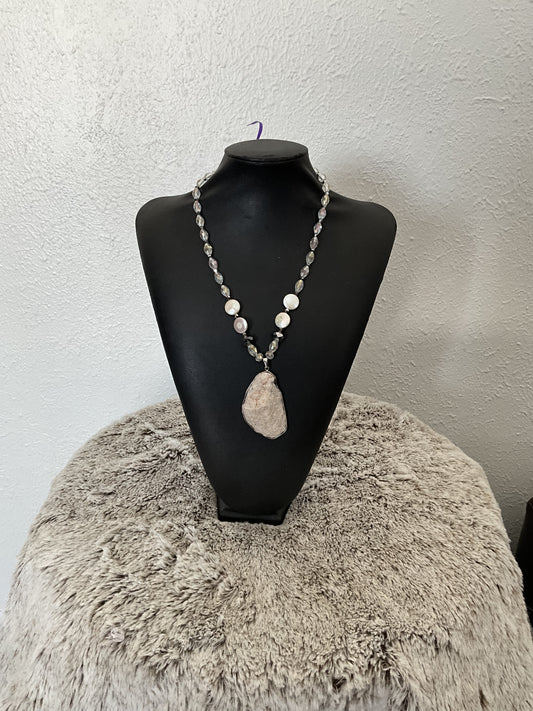 White Crystal Necklace