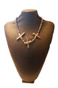 3 Crosses Pearl Necklace