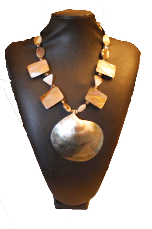 Iridescent Mother of Pearl Shell Pendant