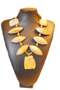 Jasper Pendant Buffalo Bone Necklace